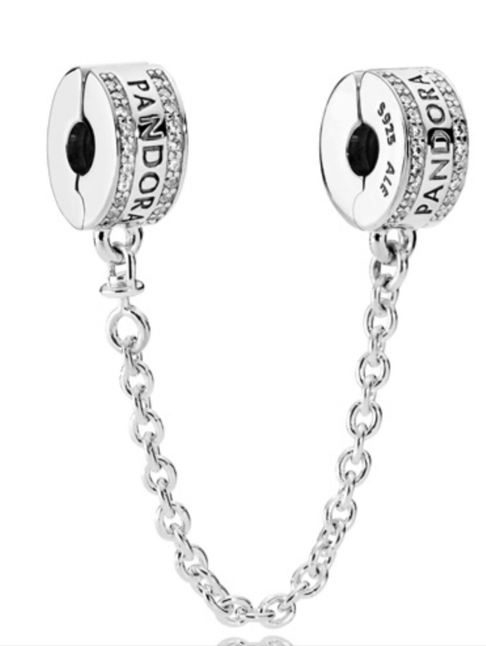 Pandora Sterling Silver Pandora Logo Safety Chain 792057cz